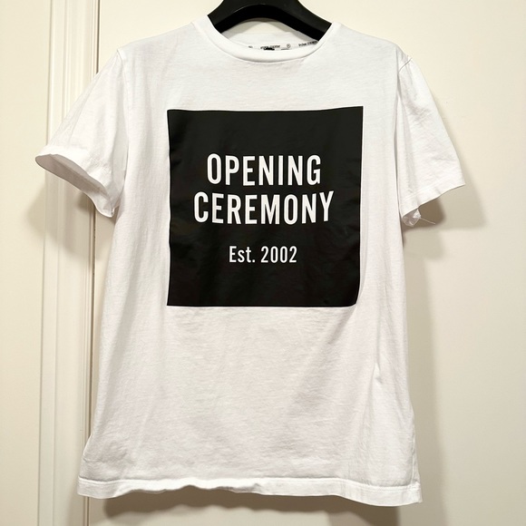 Opening Ceremony White T-shirt with Black Box XS - Picture 2 of 5